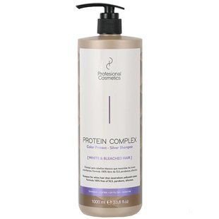 Шампунь для нейтрализации желтизны Profesional Cosmetics Protein Complex Silver для холодного блонда 300 мл 2715 фото