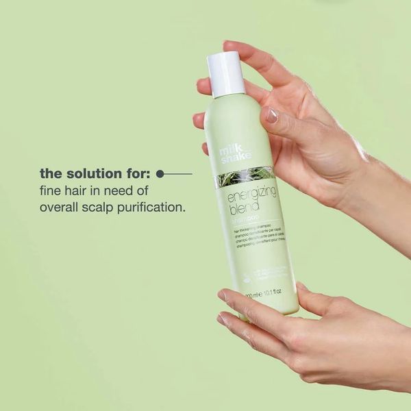 Шампунь для тонкого волосся milk shake energizing blend shampoo ущільнення структури 300 мл 8032274059875 фото