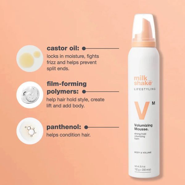 Пенка для объема milk shake Lifestyling Volumizing Foam сильная фиксация 200 мл 8032274190493 фото