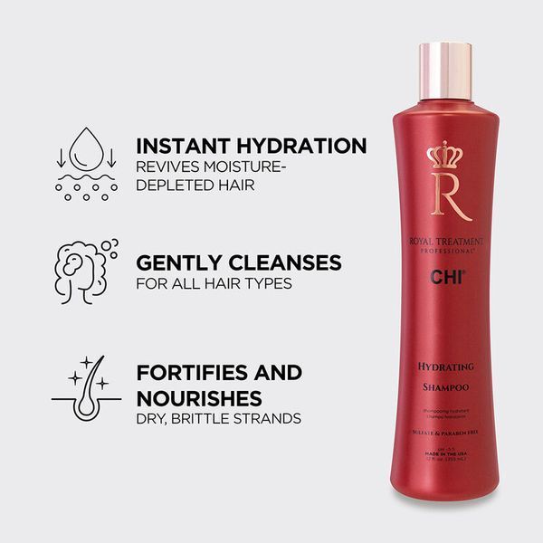 Шампунь CHI Royal Treatment Hydrating Shampoo для сухих волос без сульфатов 355 мл RTHS12 фото