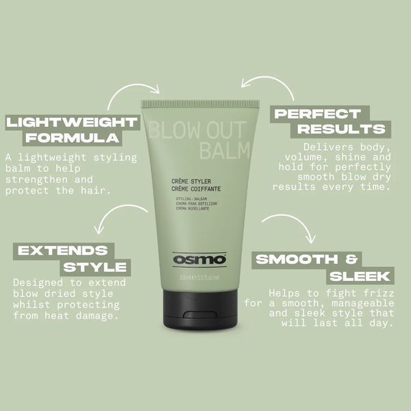 Крем для укладання волосся OSMO Blow Out Balm для гладкого сушіння феном 150 мл 065073 фото