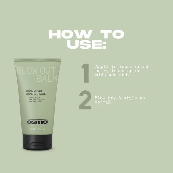 Крем для укладання волосся OSMO Blow Out Balm для гладкого сушіння феном 150 мл 065073 фото