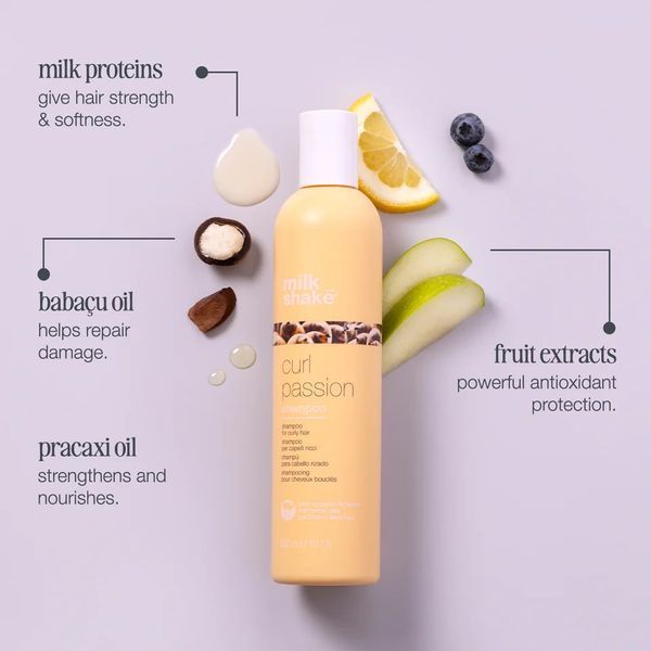 Шампунь для кучерявого волосся milk shake curl passion shampoo чіткі локони без пухнастості 300 мл 8032274104476 фото