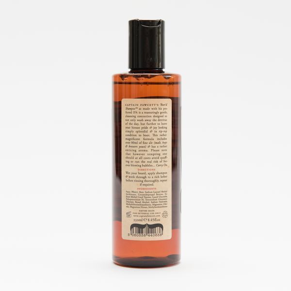 Шампунь для бороди виготовлений на основі пива Capitan Fawcett Beer'd Shampoo 250ml F5555 фото
