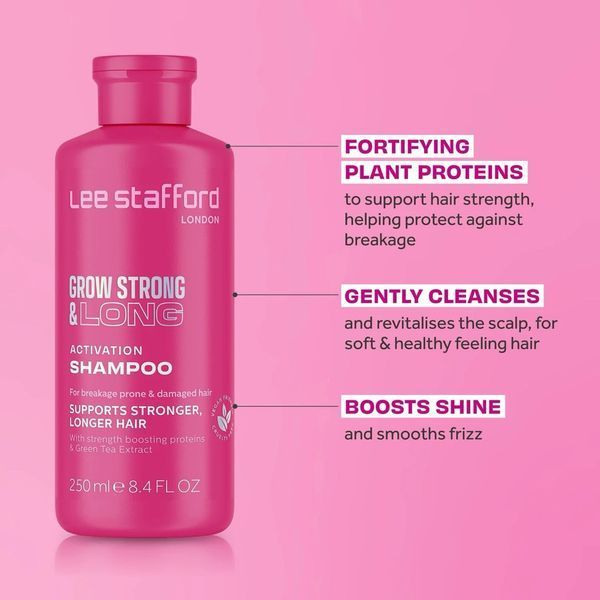 Шампунь Lee Stafford Grow Strong & Long Activation для зміцнення волосся 250 мл LS6460 фото
