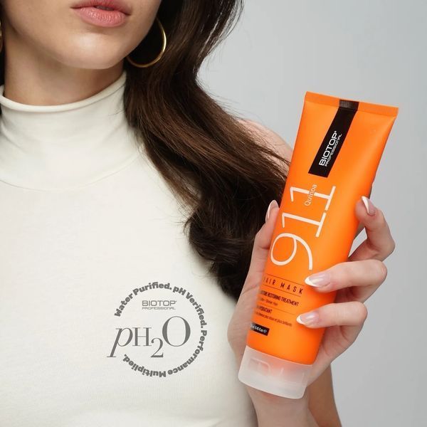 Маска для волос Biotop Professional 911 Quinoa Hair Mask увлажняющая для сухих и окрашенных волос 250 мл 834290 фото