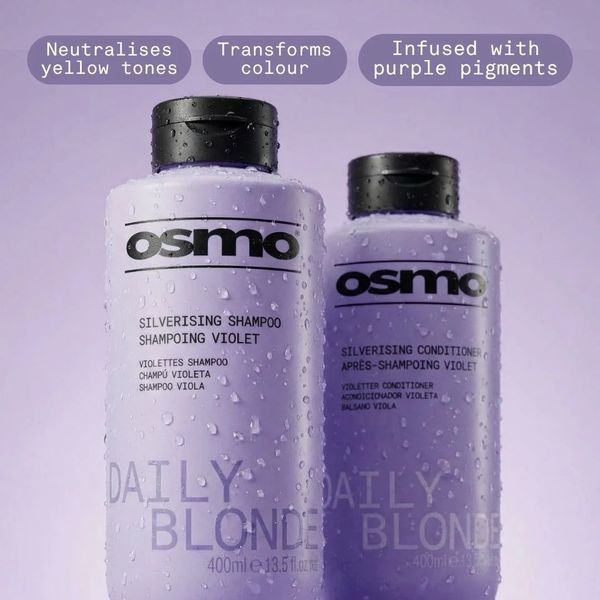 Тонуючий кондиціонер OSMO Daily Blonde Silverising Conditioner проти жовтизни для сивого та освітленого волосся 400 мл 065172 фото