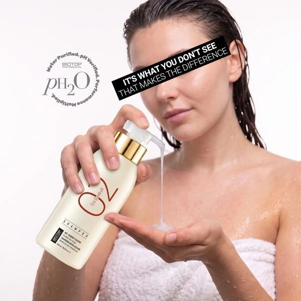 Шампунь проти лупи Biotop Professional 02 Eco Dandruff Shampoo для сухої і чутливої шкіри голови 250 мл 419082 фото