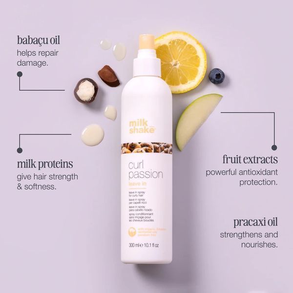 Несмываемый кондиционер-спрей milk shake Curl Passion Leave-In для мягкости и упругости локонов перед сушкой 300 мл 8032274105565 фото