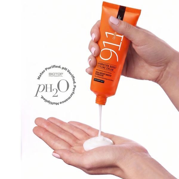 Крем для волос Biotop Professional 911 Quinoa Hydration Boost Styling Cream против пушистости с лёгкой фиксацией 75 мл 419259 фото
