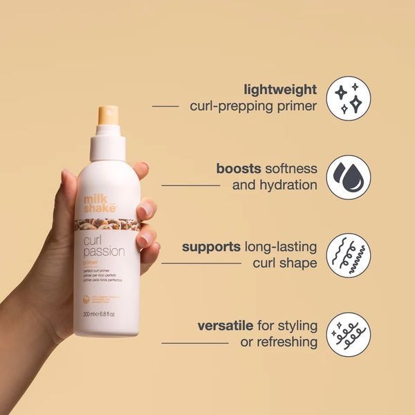 Спрей-праймер для кучерів milk shake Curl Passion Primer для зволоження та легкого розчісування 200 мл 8032274179726 фото