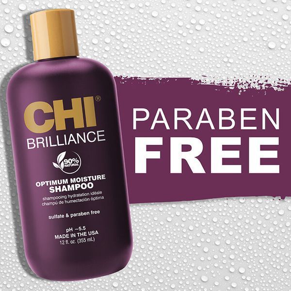 Шампунь CHI Deep Brilliance Optimum Moisture Shampoo для зволоження сухого та фарбованого волосся 355 мл CHIDBOS12 фото