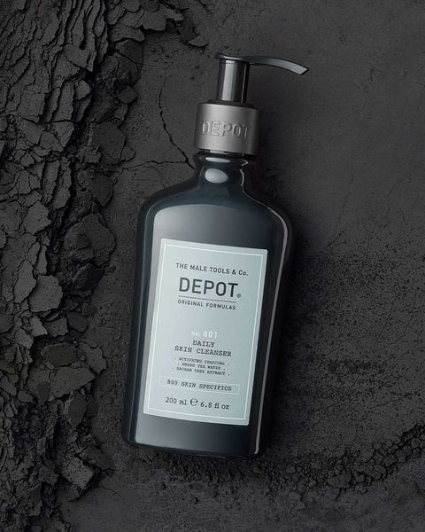 Гель-скраб DEPOT 801 чоловічий для очищення та детоксикації шкіри обличчя 200 мл 8032274116080 фото