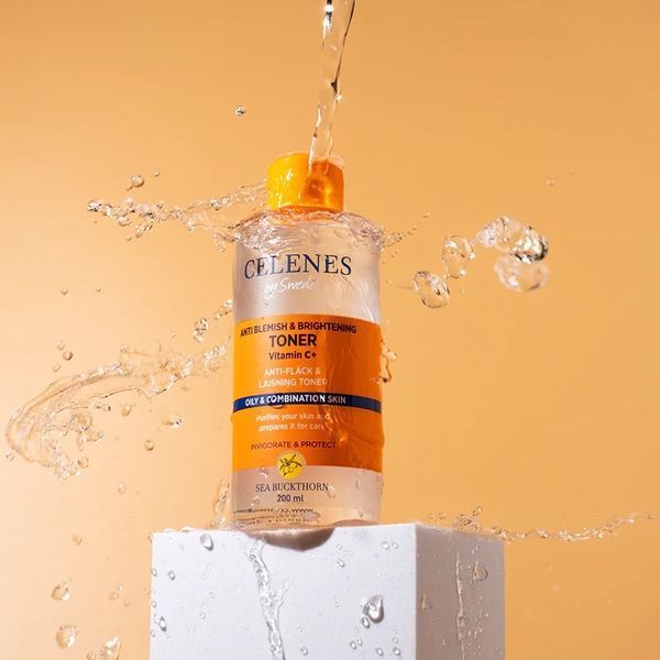 Осветляющий тоник для лица Celenes by Sweden Sea Buckthorn Anti Blemish & Brightening Toner для жирной и комбинированной кожи 200 мл 5160188 фото