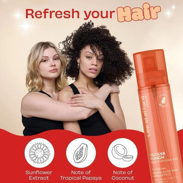 Парфумований спрей для волосся Lee Stafford Papaya Punch Hair Perfume Mist з ароматом папаї 80 мл LS2755 фото
