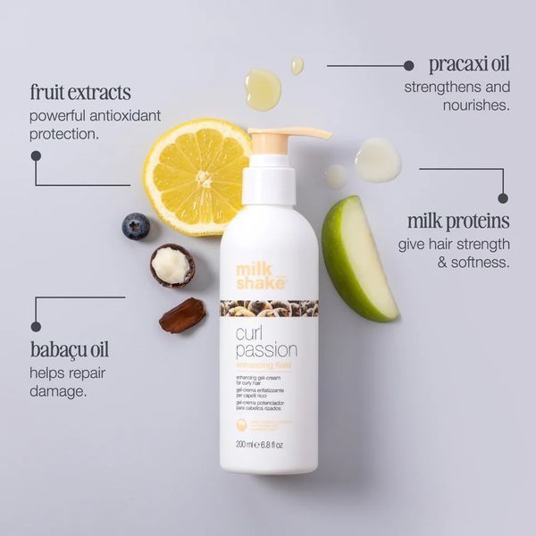 Флюид milk shake Curl Passion Enhancing Fluid для блеска и выразительности локонов при сушке феном 200 мл 8032274179900 фото