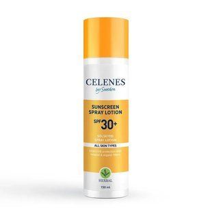 Сонцезахисний спрей для тіла Celenes by Sweden Herbal Sunscreen Spray Spf 30 для щоденного захисту 150 мл 5160127 фото