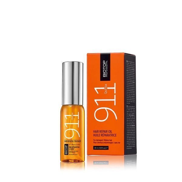 Масло для волос Biotop Professional 911 Quinoa Hair Repair Oil смываемое для мягкости и блеска 30 мл 835655NEW фото