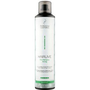 Эко-лак для волос Profesional Cosmetics Hairlive Eco Hairspray Strong сильной фиксации 400 мл 1283 фото
