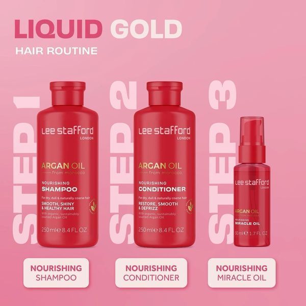 Масло для волос Lee Stafford Argan Nourishing Miracle для увлажнения и блеска 50 мл LS4664 фото