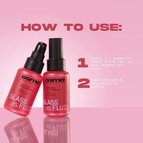 Олія для волосся OSMO Glass Fluid Luxe Elixir для сухого й пошкодженого волосся 50 мл 065060 фото