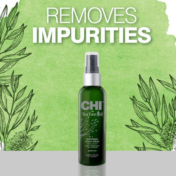 Спрей CHI Tea Tree Oil Soothing Scalp Spray з олією чайного дерева для заспокоєння сухої шкіри голови 89 мл CHITTSS3 фото