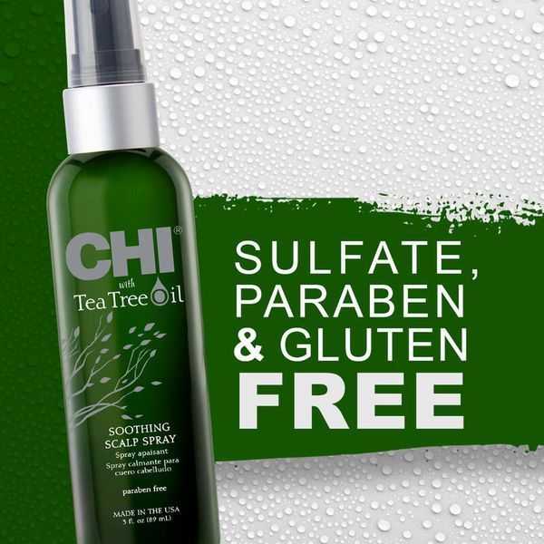 Спрей CHI Tea Tree Oil Soothing Scalp Spray з олією чайного дерева для заспокоєння сухої шкіри голови 89 мл CHITTSS3 фото