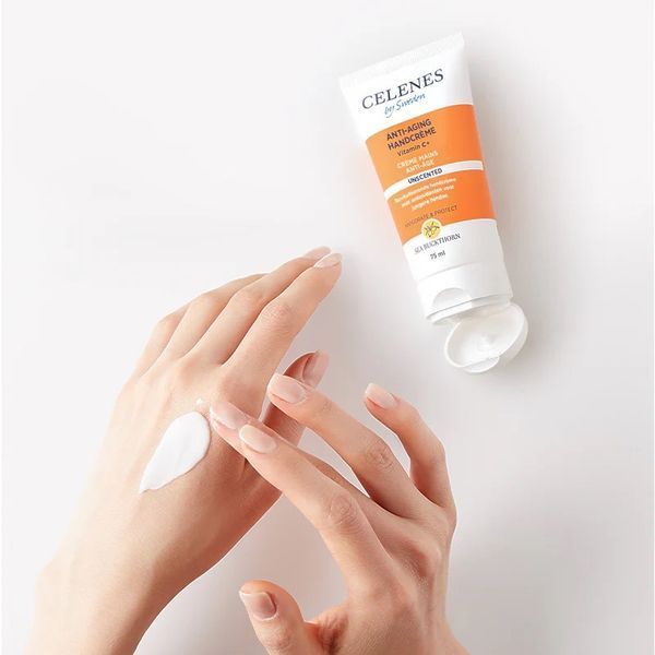 Антивіковий крем для рук Celenes by Sweden Sea Buckthorn Anti Aging Hand Cream з обліпихою 75 мл 5160081 фото