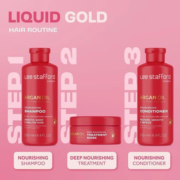 Шампунь Lee Stafford Argan Oil Nourishing для зволоження та живлення 250 мл LS4602 фото