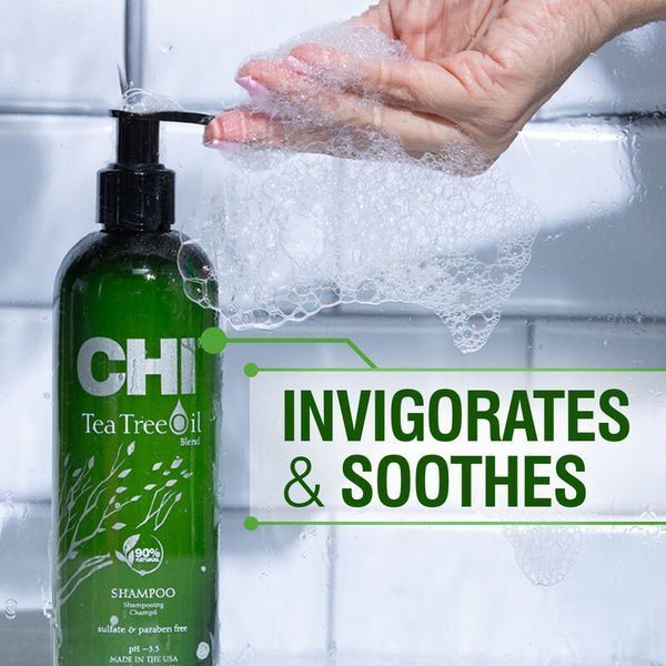 Шампунь CHI Tea Tree Oil Shampoo с маслом чайного дерева для очищения и свежести кожи головы 739 мл CHITTS25 фото