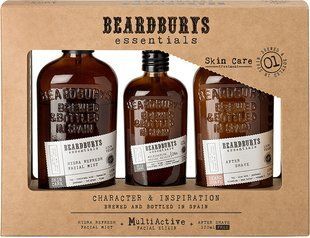 Набір для догляду за обличчям і бородою Essentials Beardburys (еліксир 50 мл/міст 120 мл/лосьйон 120 мл) 412809 фото