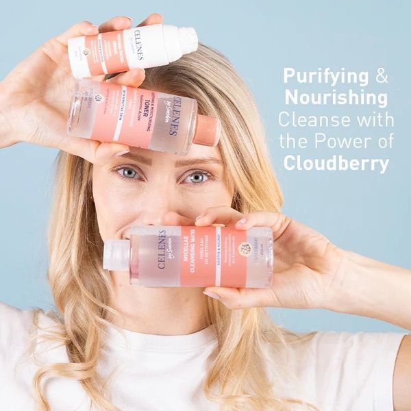 Міцелярна вода для обличчя Celenes by Sweden Cloudberry Micellar Cleansing Water для сухої та чутливої шкіри 250 мл 5160064 фото