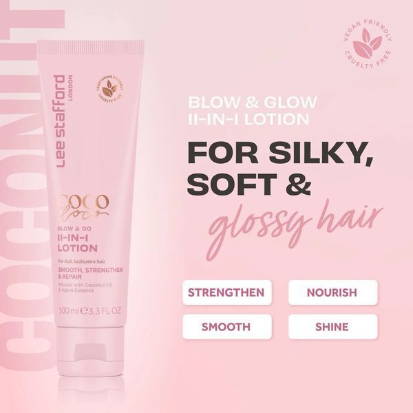 Лосьон для волос Lee Stafford Coco Loco Blow & Go 11-in-1 для увлажнения и термозащиты 100 мл LS2868 фото