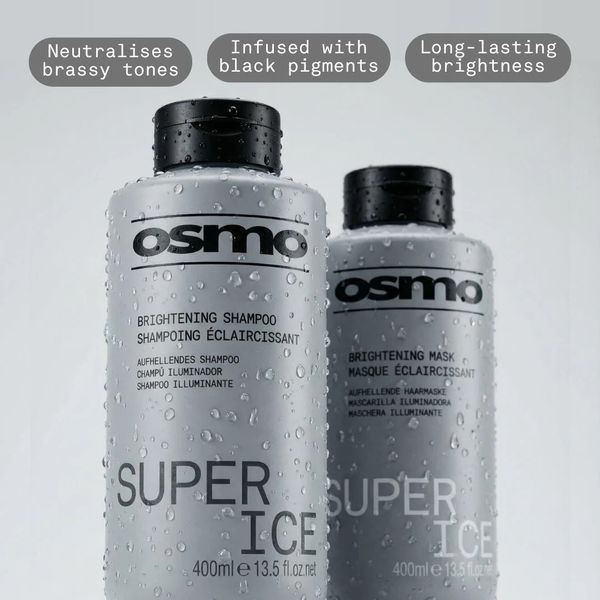 Шампунь для блонда OSMO Super ICE Brightening Shampoo против желтизны без сульфатов 400 мл 065196 фото