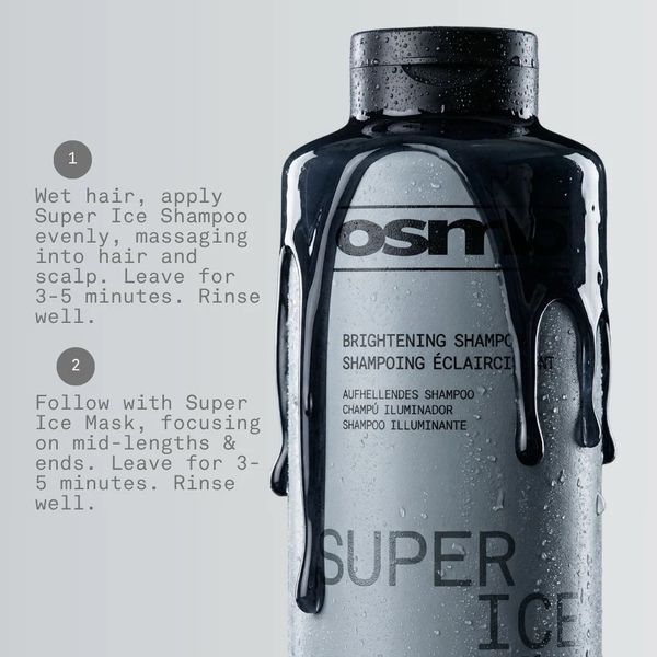 Шампунь для блонда OSMO Super ICE Brightening Shampoo против желтизны без сульфатов 400 мл 065196 фото