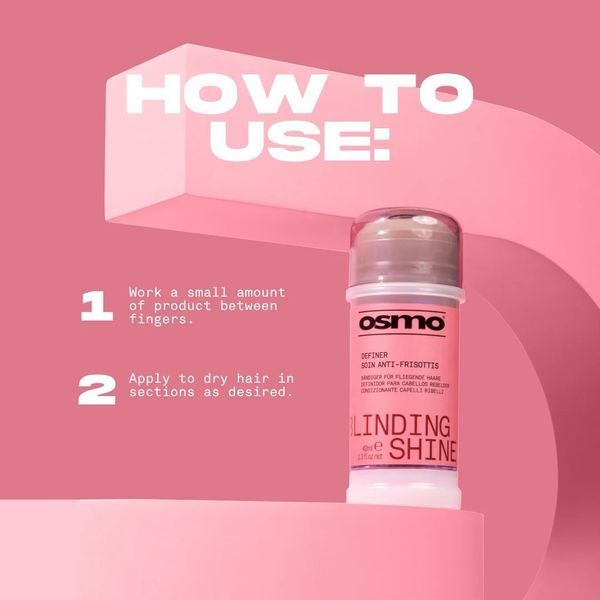 Сироватка для волосся OSMO Blinding Shine Definer проти пухнастості з ефектом блиску 40 мл 065069 фото