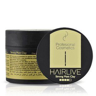 Матовый воск-глина Profesional Cosmetics Hairlive Strong Matt Clay сильной фиксации 100 мл 1388 фото