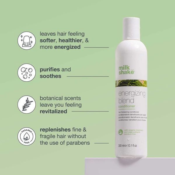 Кондиціонер зміцнюючий milk shake Energizing Blend Conditioner для тонкого волосся 300 мл 8032274059882 фото