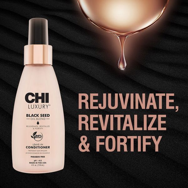 Несмываемый кондиционер с маслом чёрного тмина CHI Luxury Black Seed Oil Blend Leave-In Conditioner для лёгкого расчёсывания и гладкости 118 мл CHILLC4 фото
