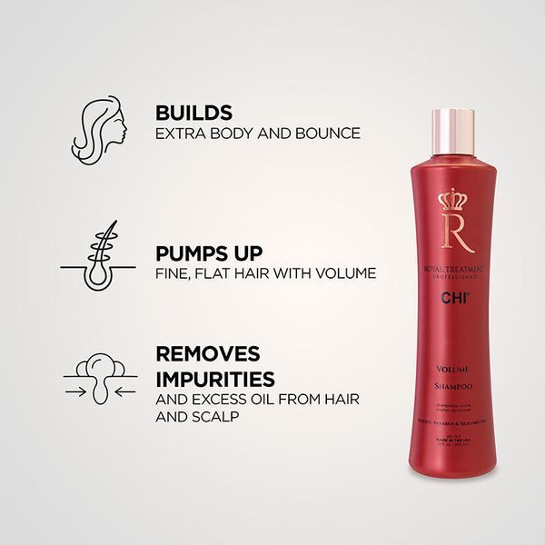 Шампунь CHI Royal Treatment Volume Shampoo для объёма тонких волос 355 мл RTVS12 фото