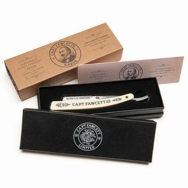 Бритва для гоління в коробці Capitan Fawcett Disposable Blade Straight Razor F5558 фото