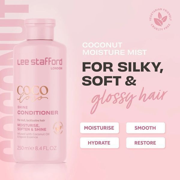 Кондиціонер Lee Stafford Coco Loco Shine для зволоження та блиску 250 мл LS3407 фото