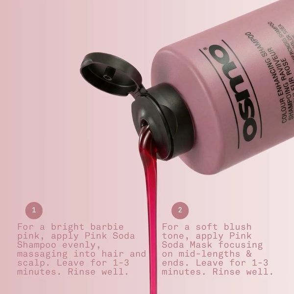 Розовая маска OSMO Pink Soda Colour Enhancing Mask для насыщенного цвета осветлённых волос 400 мл 065216 фото