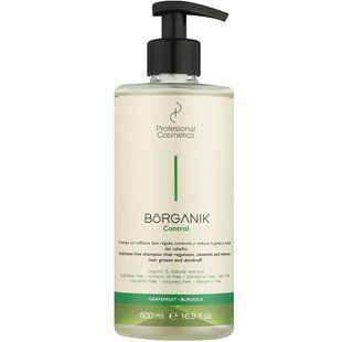 Шампунь Profesional Cosmetics Borganik Control Shampoo для жирной кожи головы 500 мл 2334 фото
