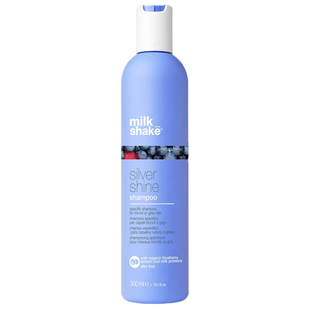 Шампунь тонирующий фиолетовый milk shake Silver Shine Shampoo против желтизны для седых и белых волос 300 мл 8032274061892 фото