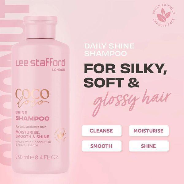 Шампунь Lee Stafford Coco Loco Shine для зволоження та блиску 250 мл LS3339 фото