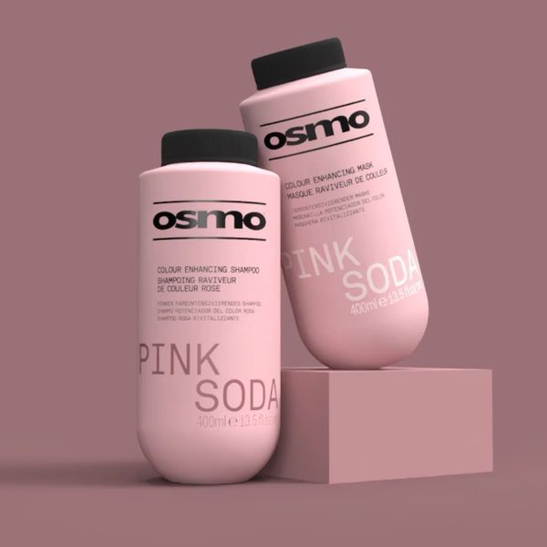 Рожевий шампунь OSMO Pink Soda Colour Enhancing Shampoo для насиченого кольору освітленого волосся 400 мл 065215 фото