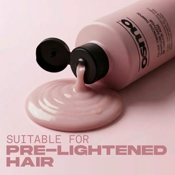 Рожевий шампунь OSMO Pink Soda Colour Enhancing Shampoo для насиченого кольору освітленого волосся 400 мл 065215 фото