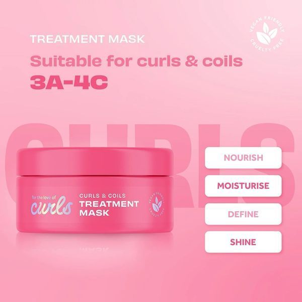 Маска для волосся Lee Stafford For The Love Of Curls Curls & Coils Treatment для відновлення кучерів 200 мл LS7085 фото