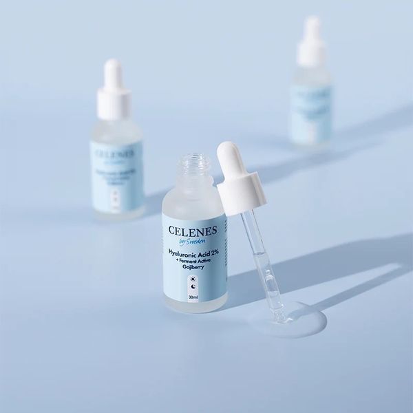 Сыворотка для лица Celenes by Sweden Rena Hyaluronic Acid 2% + Ferment Active Gojiberry увлажняющая 30 мл 5180100 фото